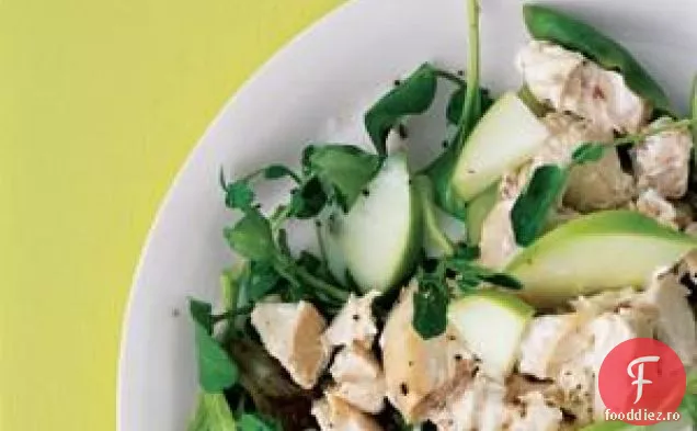 Salată De Pui Cu Măr Verde Și Nasturel