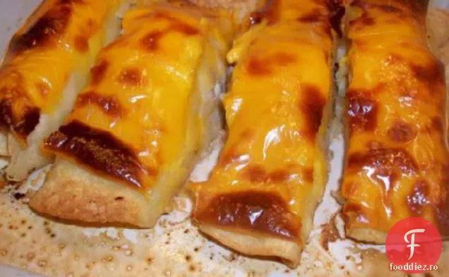 Enchiladas de pui alb sau curcan