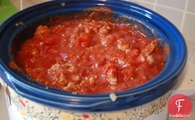 Sos De Carne De Curcan Lazy Day (Pentru Spaghete)