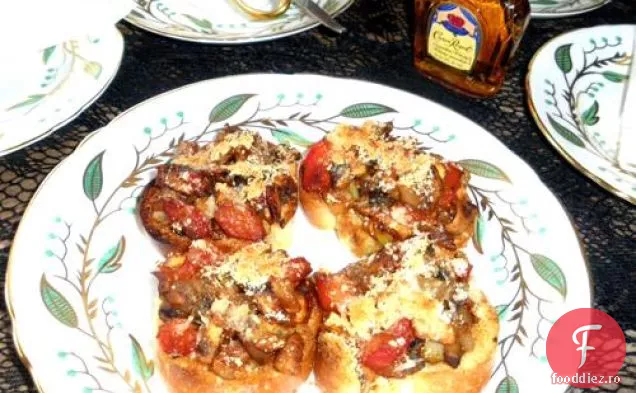 Bruschetta Cu Ciuperci