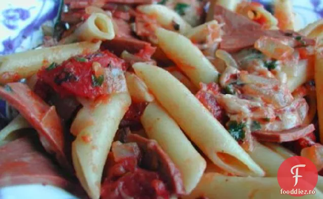 Bacon Canadian și Mozzarella Penne