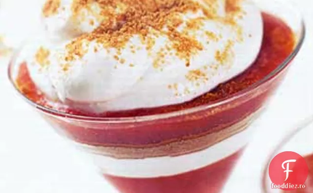 Rubarbă-Parfaits Gingersnap