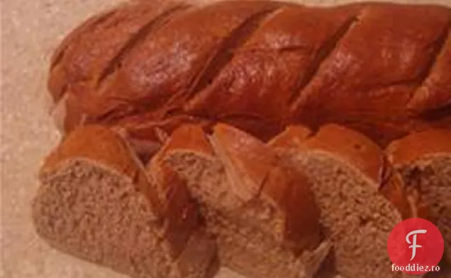 Pâine italiană coaptă pe o piatră de Pizza