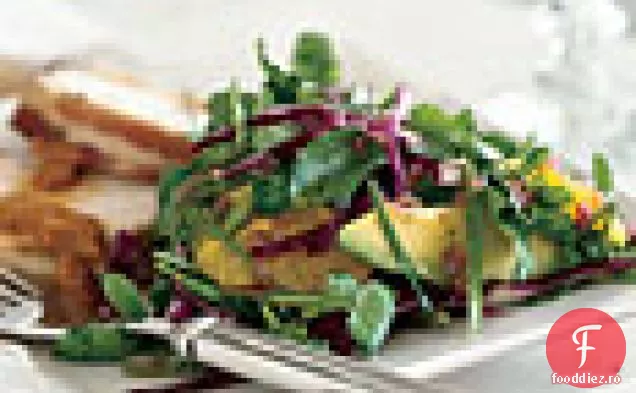 Salată de năsturel, portocale și Avocado
