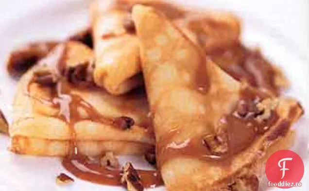 Crepe crocante cu sos Dulce de Leche