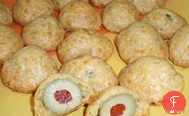 Cheddar și bile de măsline