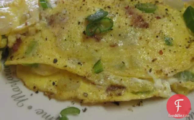 Feta / Bacon omletă pentru 1