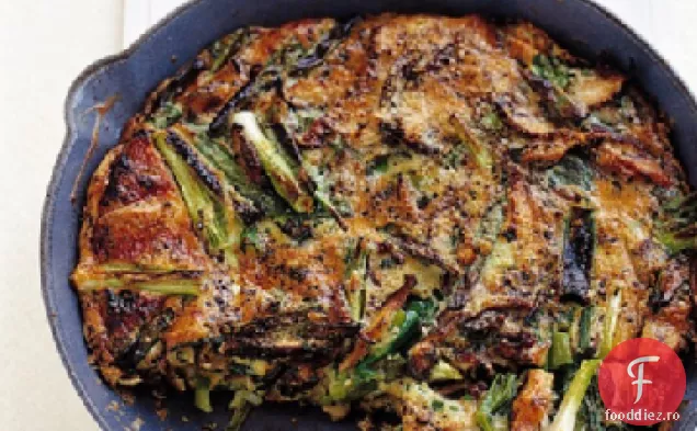 Frittata cu ciuperci și Scallion