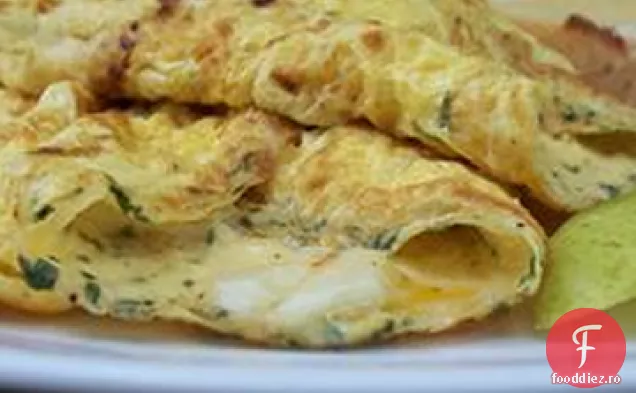 Rulou De Omletă Cu Brânză Feta Egipteană