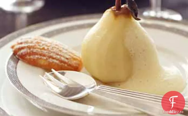 Pere coapte cu sos de cremă Sauternes