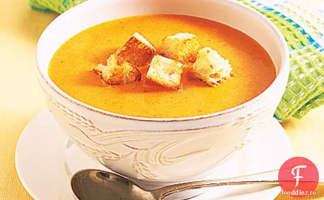 Supă Prăjită De Ardei-Cheddar