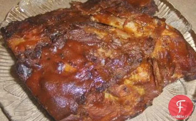 Guinness înmuiate BBQ copil înapoi coaste