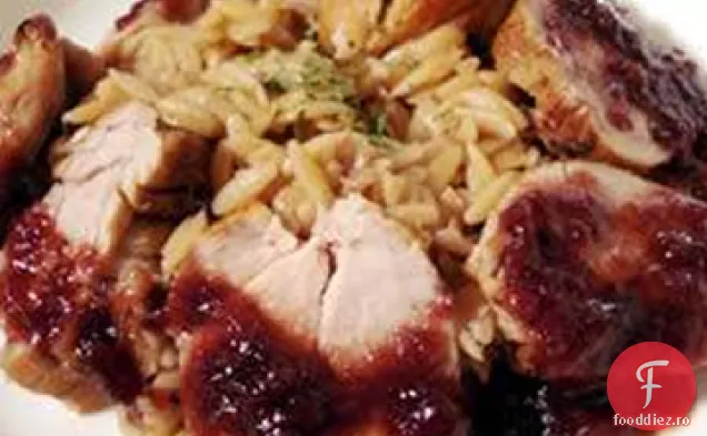 Filet de porc cu reducere de prune balsamice