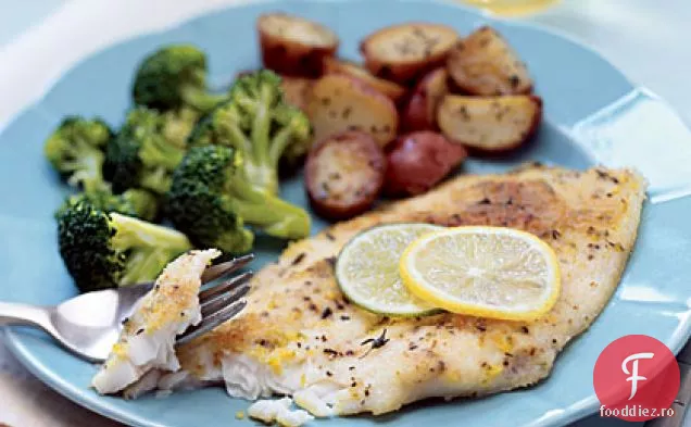 Flounder cu unt de lămâie-Lime