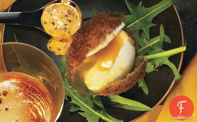 Ouă prăjite cu Sriracha Remoulade