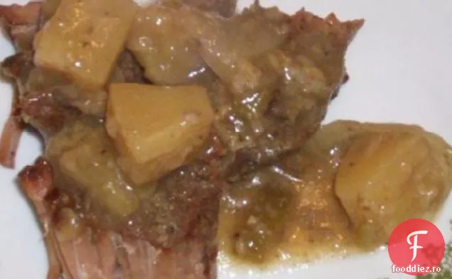 Cotlete De Porc Polineziene-Crock Pot