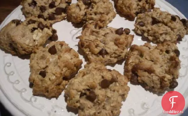 Vegan Ciocolata Chip Fulgi De Ovăz Nuci Cookie-Uri