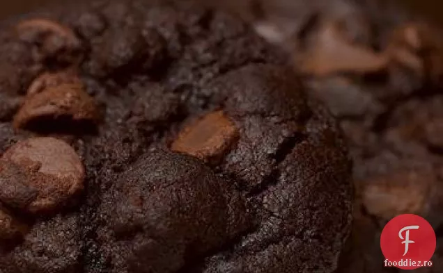 Cookie-Uri Duble De Ciocolată Neagră