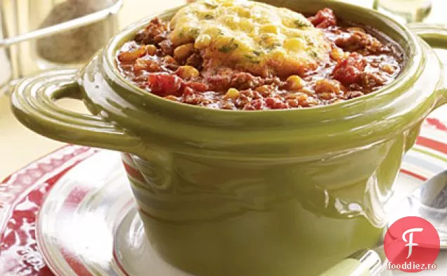 Chili cu găluște de porumb