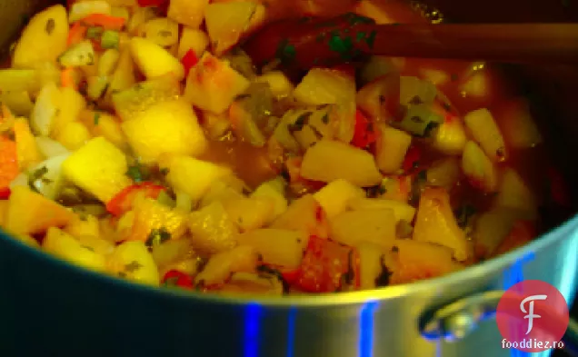 Salsa Dulce Și Fierbinte De Piersici