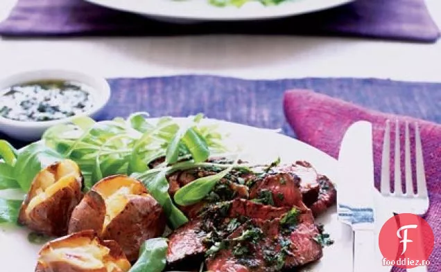 Bistec Argentino al Chimichurri (friptură cu sos Chimichurri)