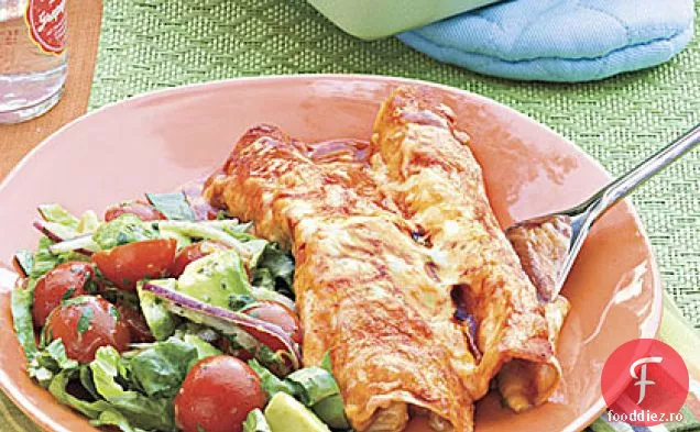 Pui-și-Verde Chile Enchiladas