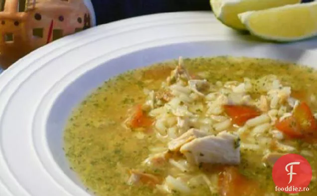 Supă Mexicană De Orez De Pui (Caldo Cantina)