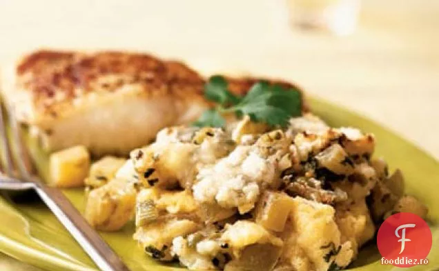 Mămăligă Brânză-Gratin De Roșii Verzi