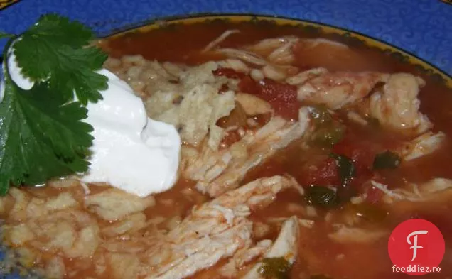 Supă De Tortilla De Pui Cu Aragaz Lent