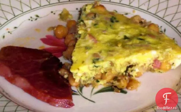 Omletă portugheză de fasole și usturoi