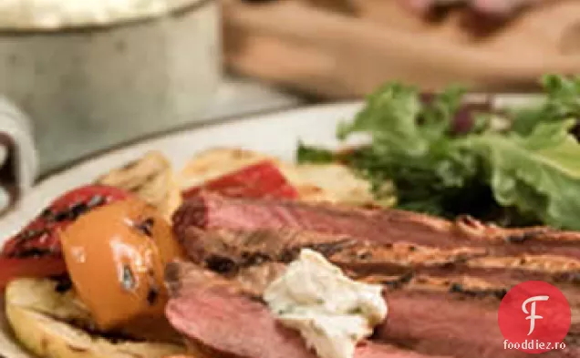 Friptură de flanc Chipotle cu sos cremos de coriandru