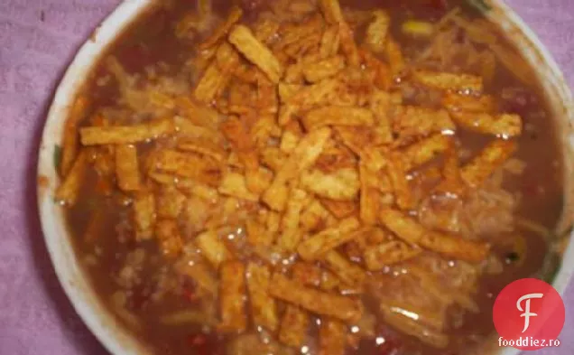 Supă Cremoasă De Tortilla-Vegetariană