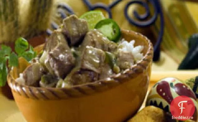 Tocană De Porc Cu Chili Verde