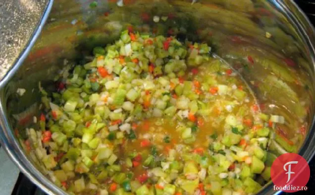 Salsa de roșii verde (necoapte) pentru conservare