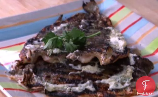 Păstrăv la grătar cu unt de lămâie-pătrunjel