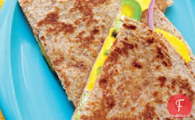 Quesadillas cu brânză de capră și Mango