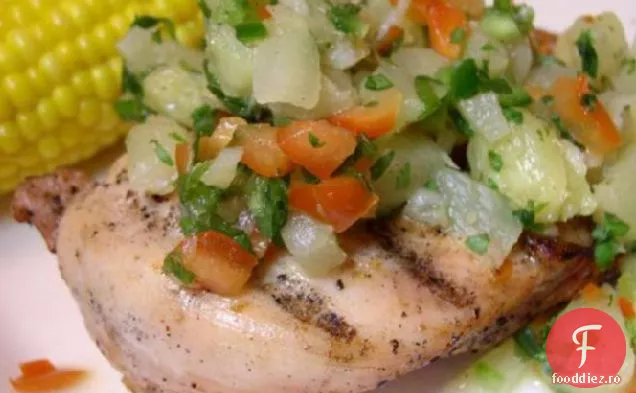 Pui La Grătar Cu Gust De Ananas (Cu Conținut Scăzut De Grăsimi)