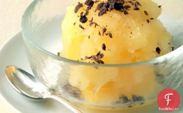 Sorbet proaspăt de portocale cu ciocolată dulce-amăruie