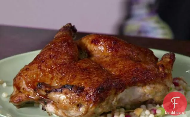 Găini de vânat Cornish cu melasă de rodie