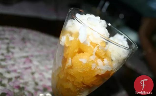 Orange și înghețată