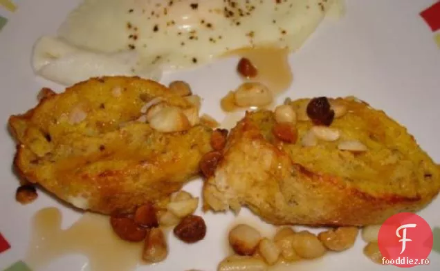 Pâine Prăjită Franceză Cu Nuci De Macadamia