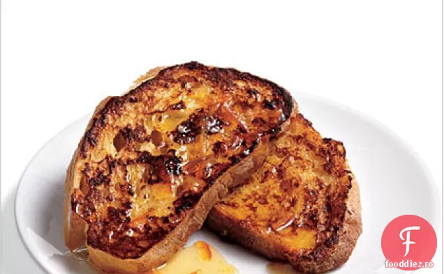 Pâine prăjită franceză Ciabatta cu burniță de marmeladă