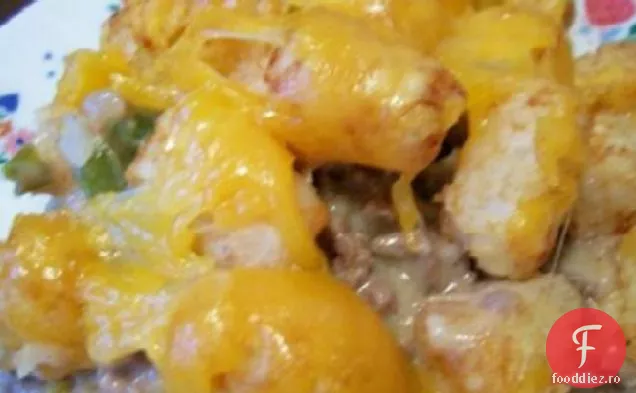 Tater Tot Caserola-Conținut Scăzut De Grăsimi