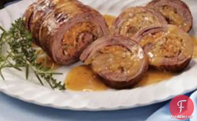 Friptură De Flanc Umplută Cu Brânză