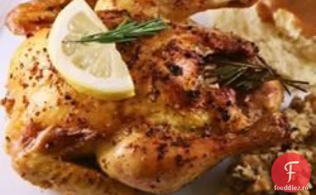 Găini de vânat Cornish cu usturoi și rozmarin