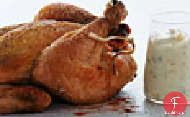 Găini din Cornish cu usturoi prăjit a Aproximoli