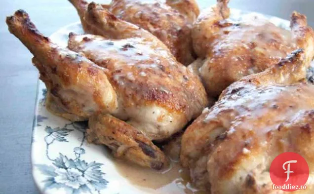 Cornish Hens Au Vin