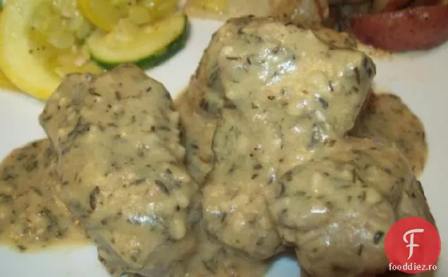 Cimbru și carne de porc Dijon