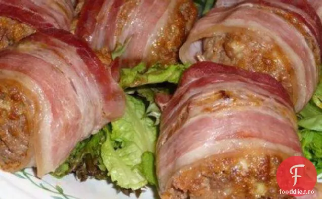 Mini pâini de carne învelite în slănină