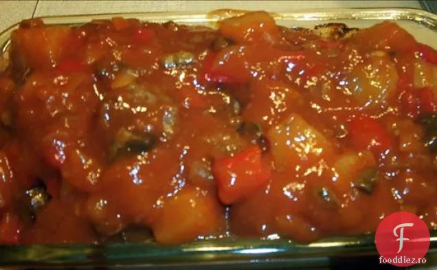 Pâine De Carne Cu Sos De Roșii Acidulat